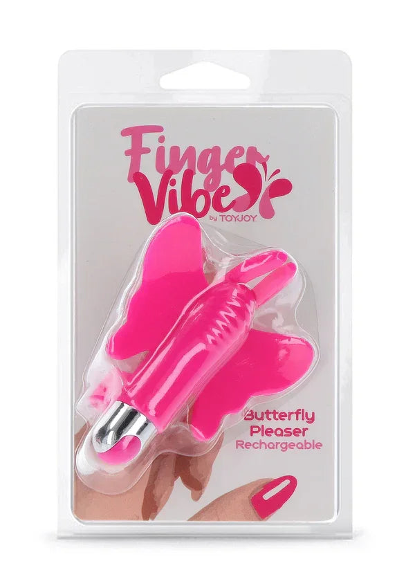 Finger Vibe Butterfly Pleaser Rechargeable by ToyJoy - Happytoys Sexshop: Toys for Feeling Happy & Easy 😊 - Discreet geleverd