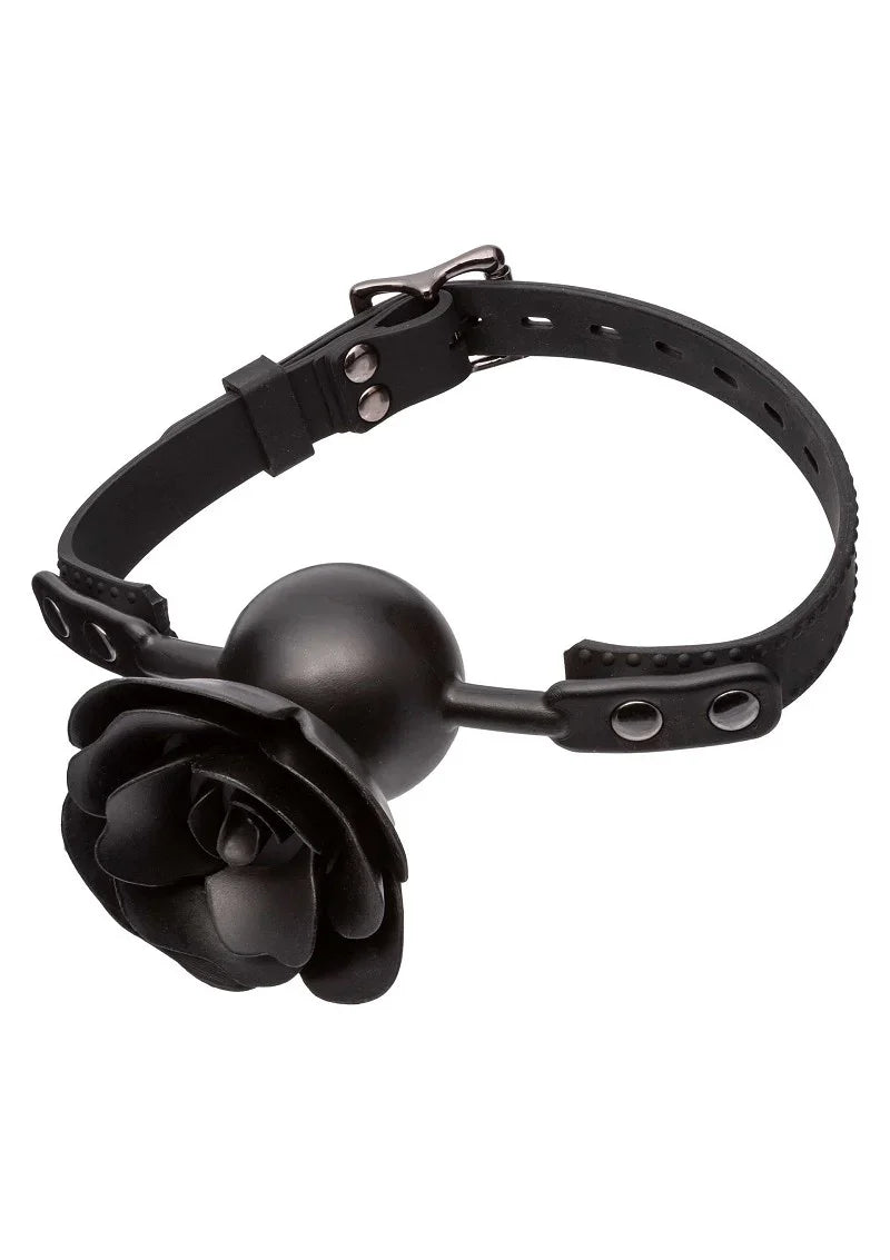 Forbidden Removable Rose Gag by CalExotics - Happytoys Sexshop: Toys for Feeling Happy & Easy 😊 - Discreet geleverd