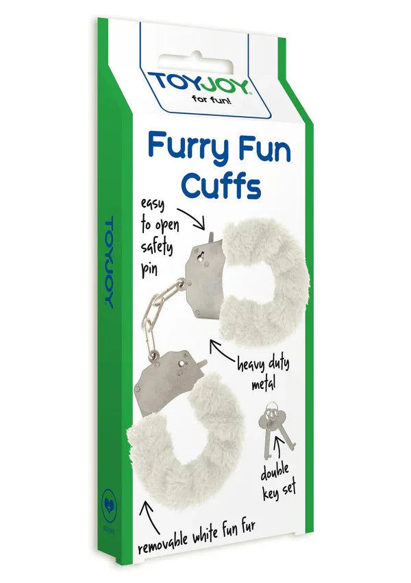 Furry Fun Cuffs by ToyJoy - Happytoys Sexshop: Toys for Feeling Happy & Easy 😊 - Discreet geleverd
