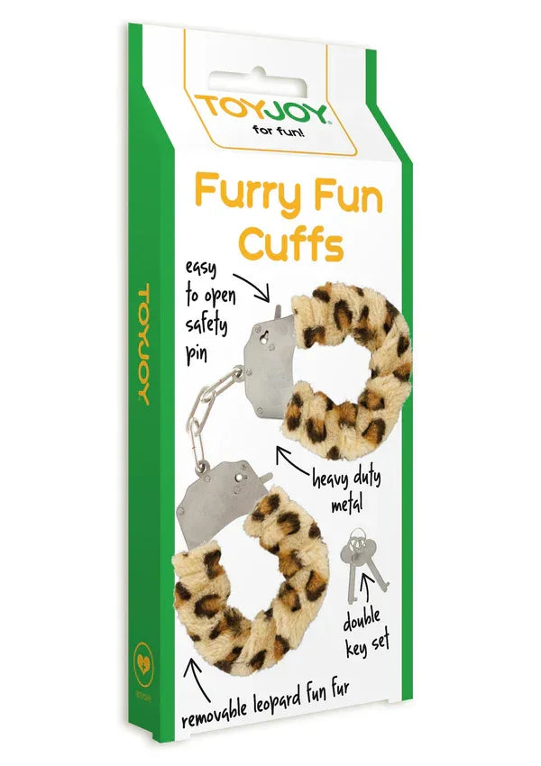 Furry Fun Cuffs by ToyJoy - Happytoys Sexshop: Toys for Feeling Happy & Easy 😊 - Discreet geleverd