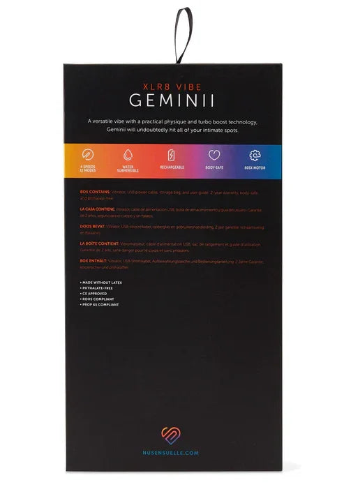 Geminii XLR8 Vibrator by Nu Sensuelle