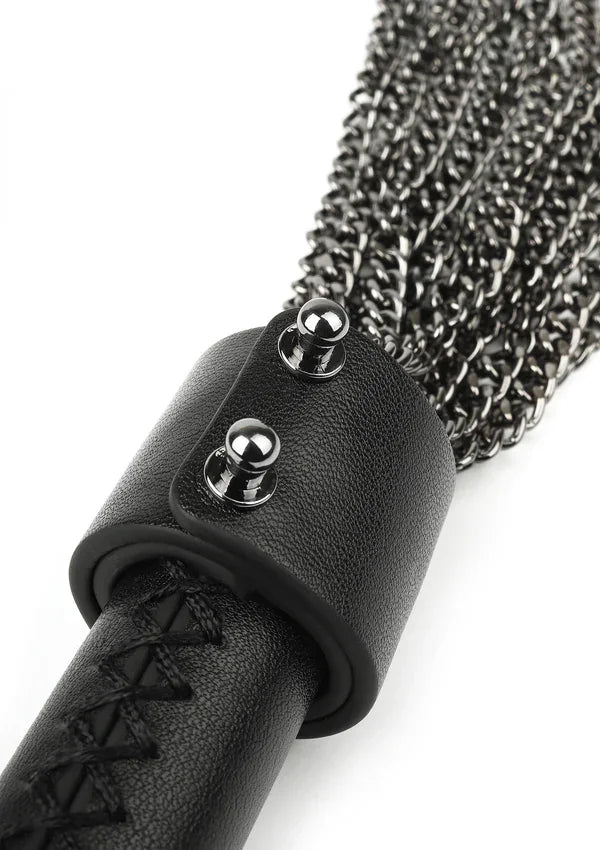 Genuine Leather Chain Whip by Hidden Desire - Happytoys Sexshop: Toys for Feeling Happy & Easy 😊 - Discreet geleverd