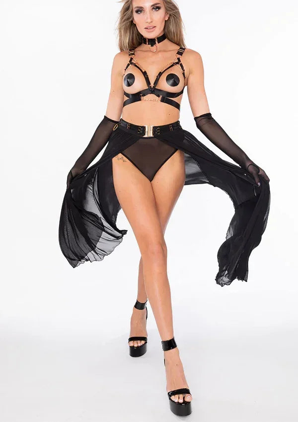 Combideal: Godess Skirt & Sex Gloves - Happytoys Sexshop: Toys for Feeling Happy & Easy 😊 - Discreet geleverd