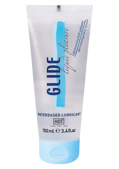 Waterbased glijmiddel in tube, Glide Liquid Pleasure Hot, 100 ml