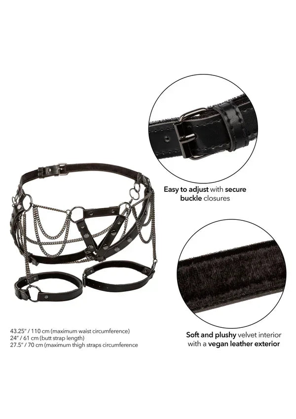 Harness With Chains by CalExotics - Happytoys Sexshop: Toys for Feeling Happy & Easy 😊 - Discreet geleverd