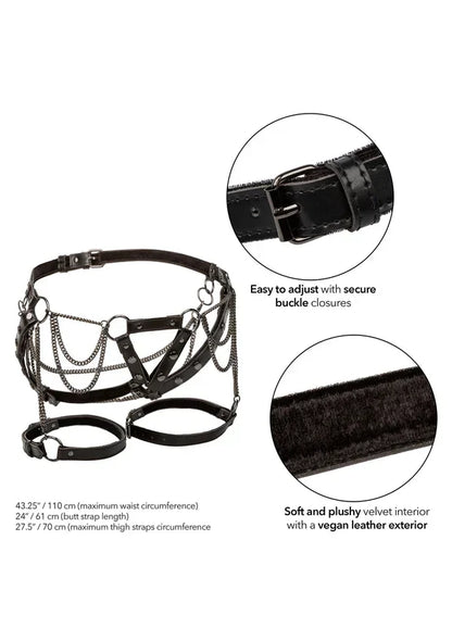 Harness With Chains by CalExotics - Happytoys Sexshop: Toys for Feeling Happy & Easy 😊 - Discreet geleverd