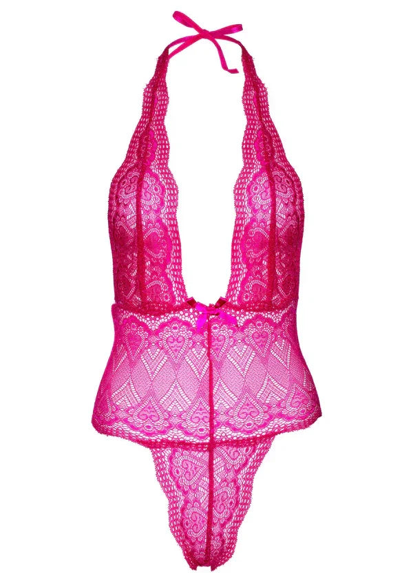 Heart Lace Teddy by Daring Intimates - Happytoys Sexshop: Toys for Feeling Happy & Easy 😊 - Discreet geleverd