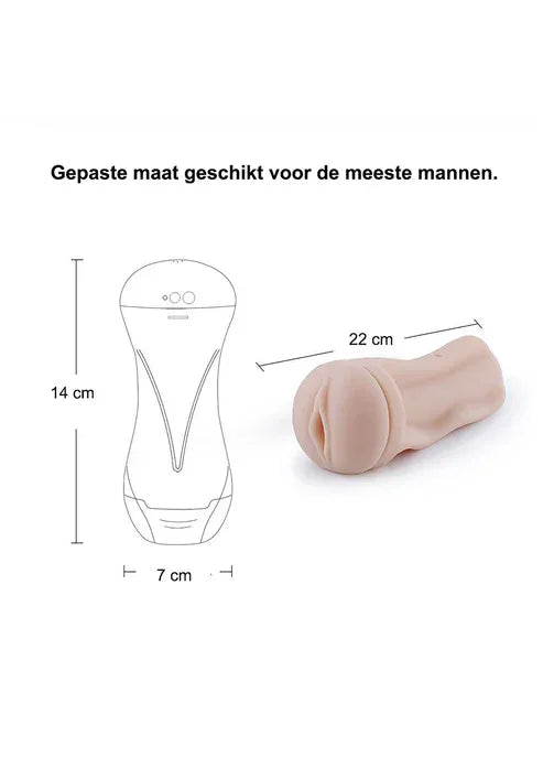 Hismith KlicLok Stroker by HiSMith - Happytoys Sexshop: Toys for Feeling Happy & Easy 😊 - Discreet geleverd