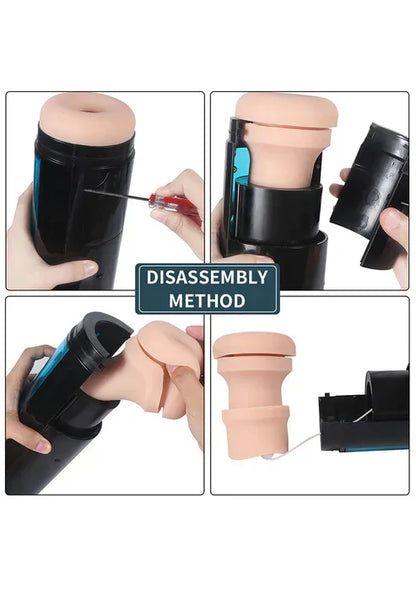 Hismith KlicLok Vibrating Stroker by HiSmith - Happytoys Sexshop: Toys for Feeling Happy & Easy 😊 - Discreet geleverd