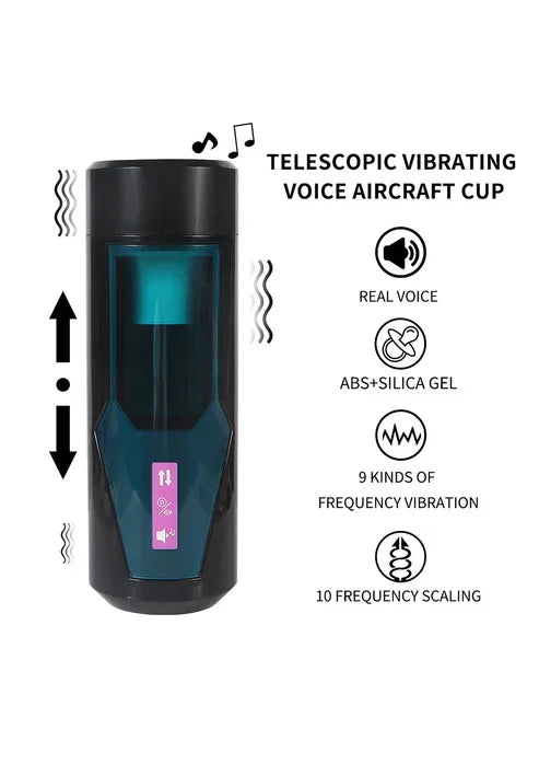 Hismith KlicLok Vibrating Stroker by HiSmith - Happytoys Sexshop: Toys for Feeling Happy & Easy 😊 - Discreet geleverd