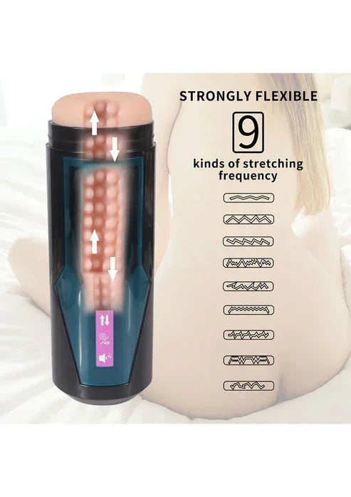 Hismith KlicLok Vibrating Stroker by HiSmith - Happytoys Sexshop: Toys for Feeling Happy & Easy 😊 - Discreet geleverd