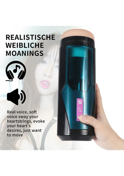 Hismith KlicLok Vibrating Stroker by HiSmith - Happytoys Sexshop: Toys for Feeling Happy & Easy 😊 - Discreet geleverd