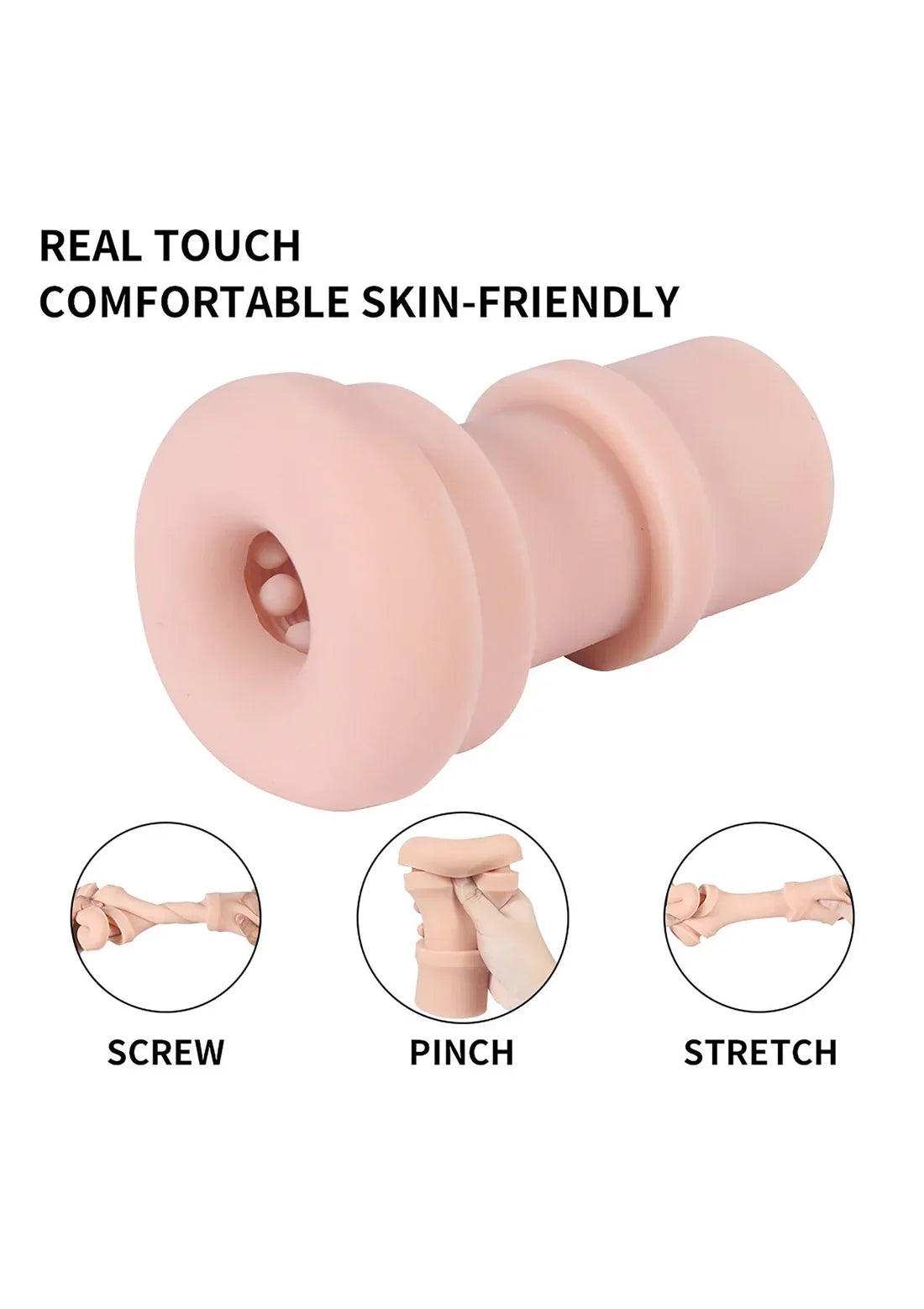 Hismith KlicLok Vibrating Stroker by HiSmith - Happytoys Sexshop: Toys for Feeling Happy & Easy 😊 - Discreet geleverd