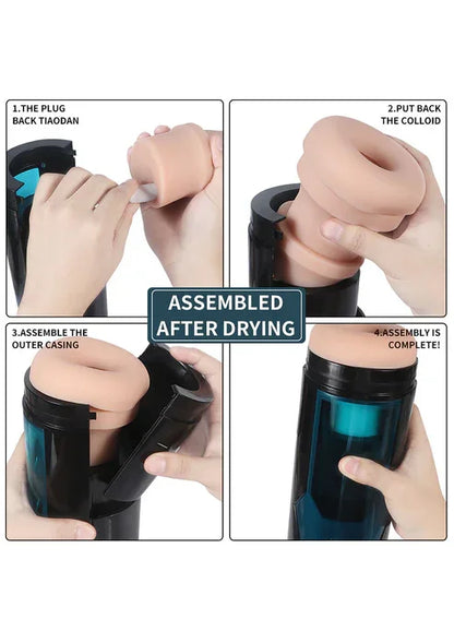 Hismith KlicLok Vibrating Stroker by HiSmith - Happytoys Sexshop: Toys for Feeling Happy & Easy 😊 - Discreet geleverd