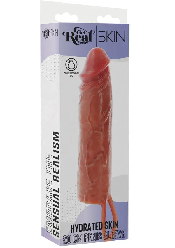 Hydrated Skin Penis Sleeve Silicone 20 cm - Happytoys Sexshop: Toys for Feeling Happy & Easy 😊 - Discreet geleverd