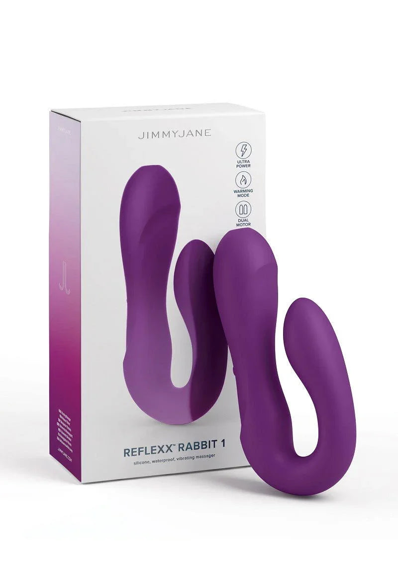 ♀ Jimmy Jane Reflexx Rabbit 1 Dubbele Vibrator - Happytoys Sexshop: Toys for Feeling Happy & Easy 😊 - Discreet geleverd