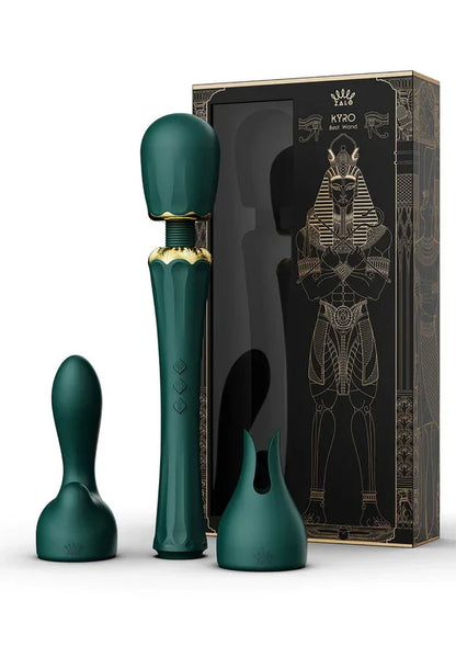 Kyro Wand Vibrator (Green) by Zalo - Happytoys Sexshop: Toys for Feeling Happy & Easy 😊 - Discreet geleverd