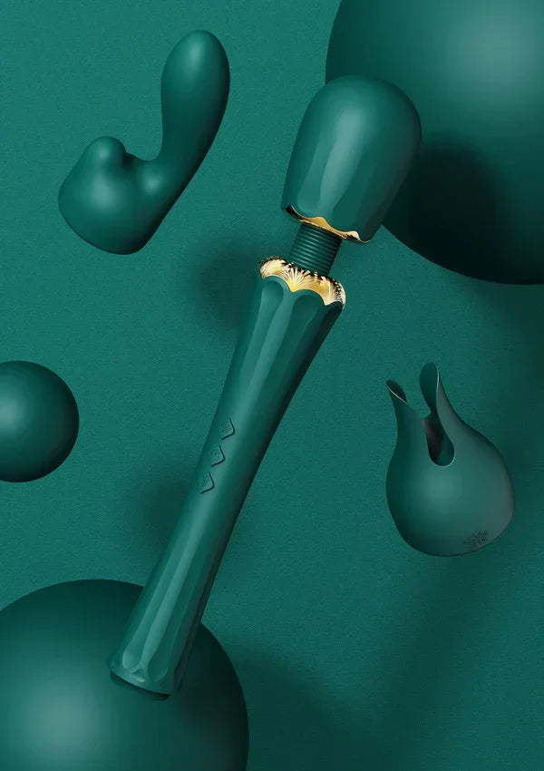 Kyro Wand Vibrator (Green) by Zalo - Happytoys Sexshop: Toys for Feeling Happy & Easy 😊 - Discreet geleverd