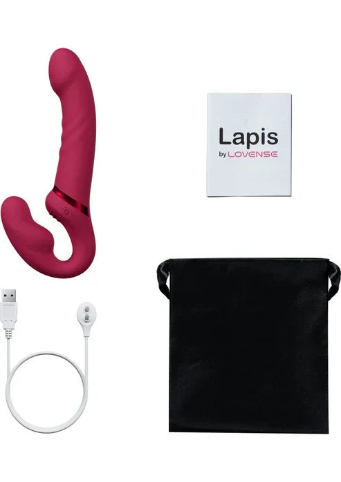 Lapis strapless double dildo by Lovesense
