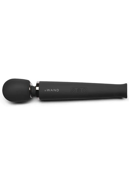 Rechargeable Massager black by Le Wand - Happytoys Sexshop: Toys for Feeling Happy & Easy 😊 - Discreet geleverd