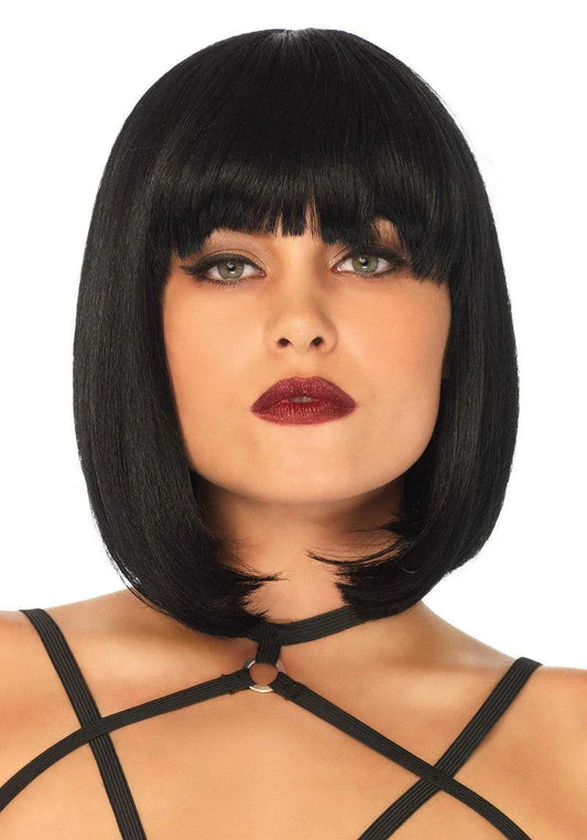 Leg Avenue Short natural bob wig pruik voor rollenspellen - Happytoys Sexshop: Toys for Feeling Happy & Easy 😊 - Discreet geleverd
