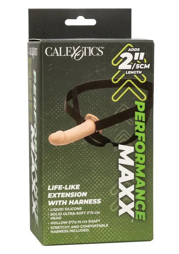 Life-Like Extension W Harness brown by CalExotics - Happytoys Sexshop: Toys for Feeling Happy & Easy 😊 - Discreet geleverd