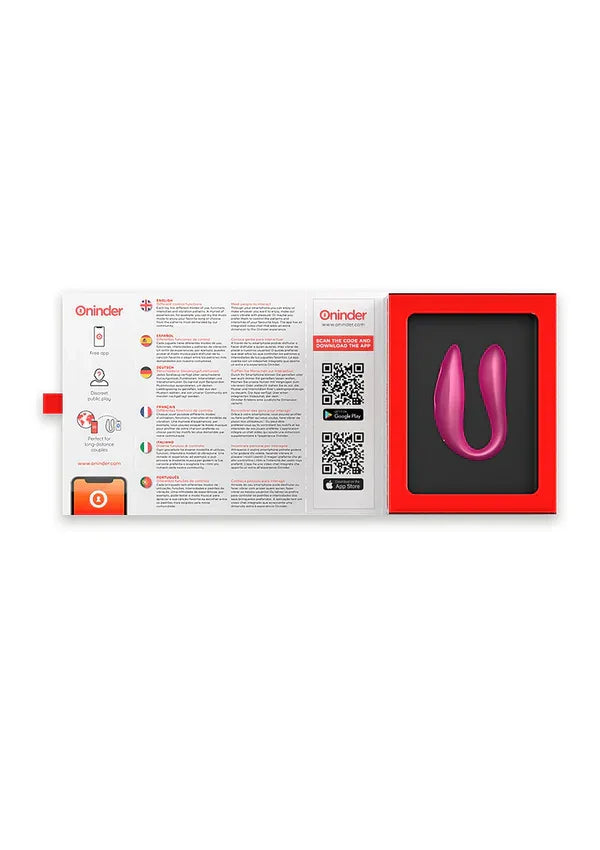 Lisboa Double Pleasure Pink + App by Oninder - Happytoys Sexshop: Toys for Feeling Happy & Easy 😊 - Discreet geleverd