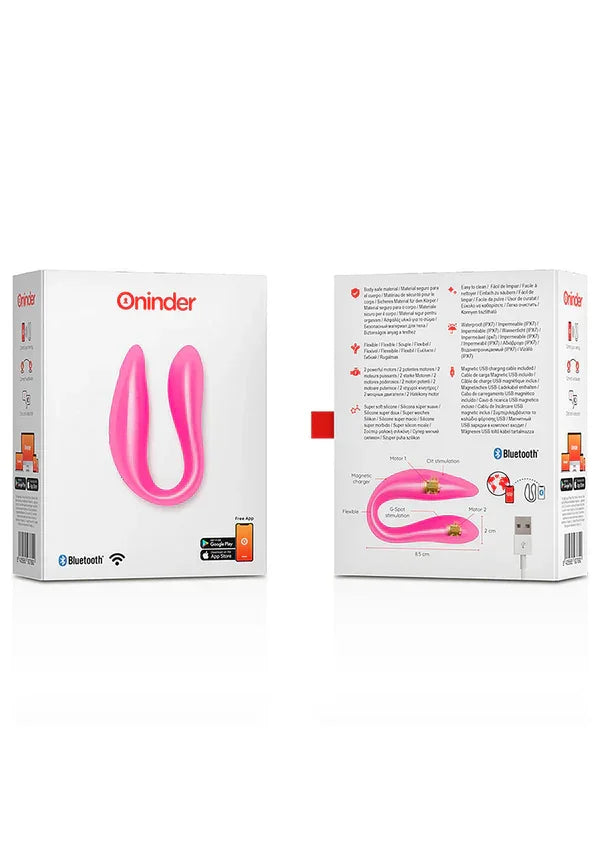 Lisboa Double Pleasure Pink + App by Oninder - Happytoys Sexshop: Toys for Feeling Happy & Easy 😊 - Discreet geleverd