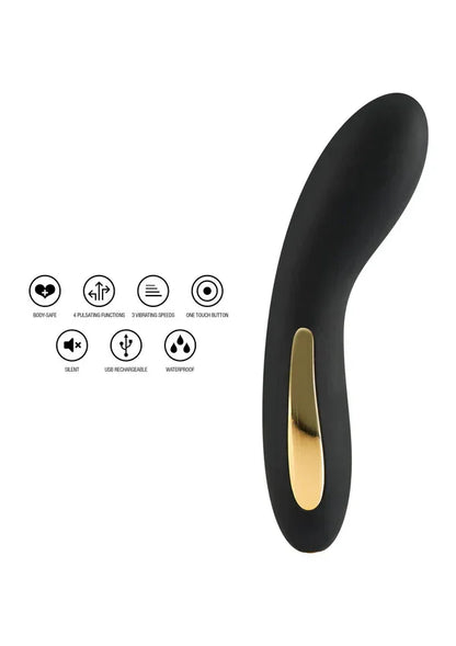 Luminate Vibrator Black by Luz - Happytoys Sexshop: online sex shop for Feeling Happy & Easy 😊 - Discreet geleverd