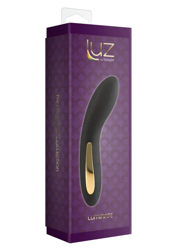 Luminate Vibrator Black by Luz - Happytoys Sexshop: Toys for Feeling Happy & Easy 😊 - Discreet geleverd