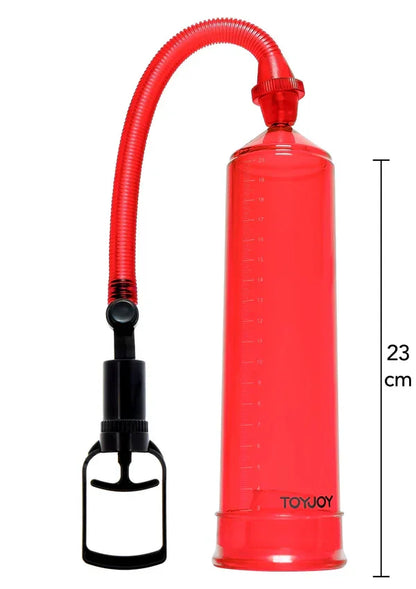 Manpower Power Pump Red by ToyJoy - Happytoys Sexshop: Toys for Feeling Happy & Easy 😊 - Discreet geleverd