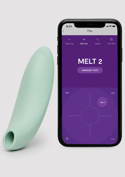 Melt 2 Airpressure Vibrator Green by WeVibe - Happytoys Sexshop: Toys for Feeling Happy & Easy 😊 - Discreet geleverd