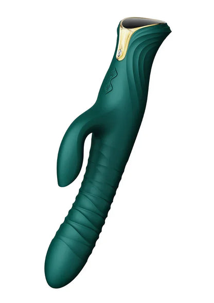 Mose Rabbit Thruster+Heating Green By Zalo - Happytoys Sexshop: Toys for Feeling Happy & Easy 😊 - Discreet geleverd