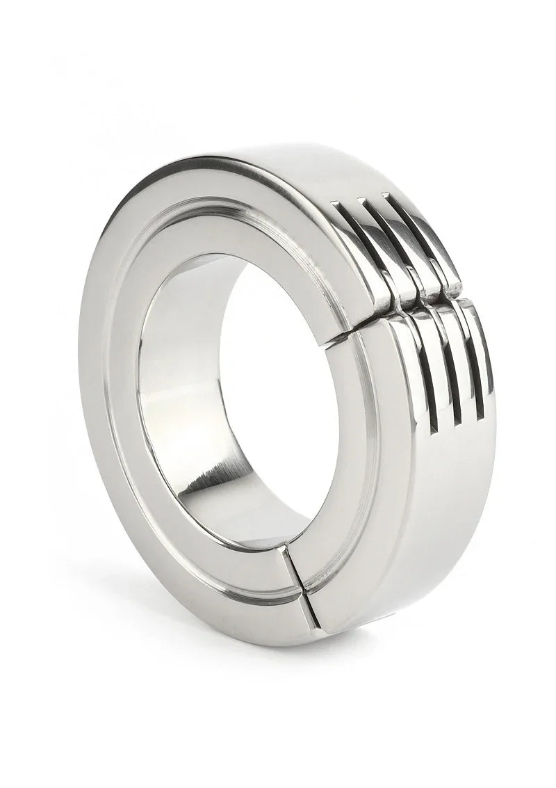 ♂ Mr. Steel Hinged Magnetic Cockring 40mm - Happytoys Sexshop: Toys for Feeling Happy & Easy 😊 - Discreet geleverd
