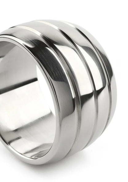 ♂ Mr. Steel Oval Barrel C-Ring 45mm - Happytoys Sexshop: Toys for Feeling Happy & Easy 😊 - Discreet geleverd