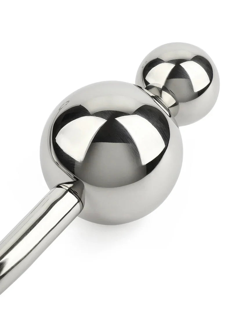 Anal Hook Double Balls 25+40mm by Mr. Steel - Happytoys Sexshop: Toys for Feeling Happy & Easy 😊 - Discreet geleverd