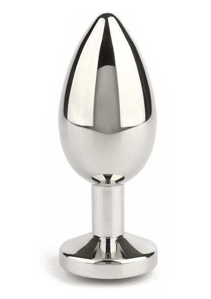 Mr. Steel Jewled Butt Plug Medium (Black) - Happytoys Sexshop: Toys for Feeling Happy & Easy 😊 - Discreet geleverd