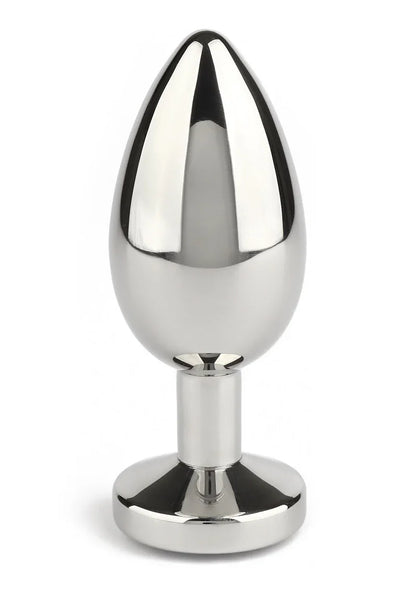 Mr. Steel Jewled Butt Plug Medium (Blue) - Happytoys Sexshop: Toys for Feeling Happy & Easy 😊 - Discreet geleverd