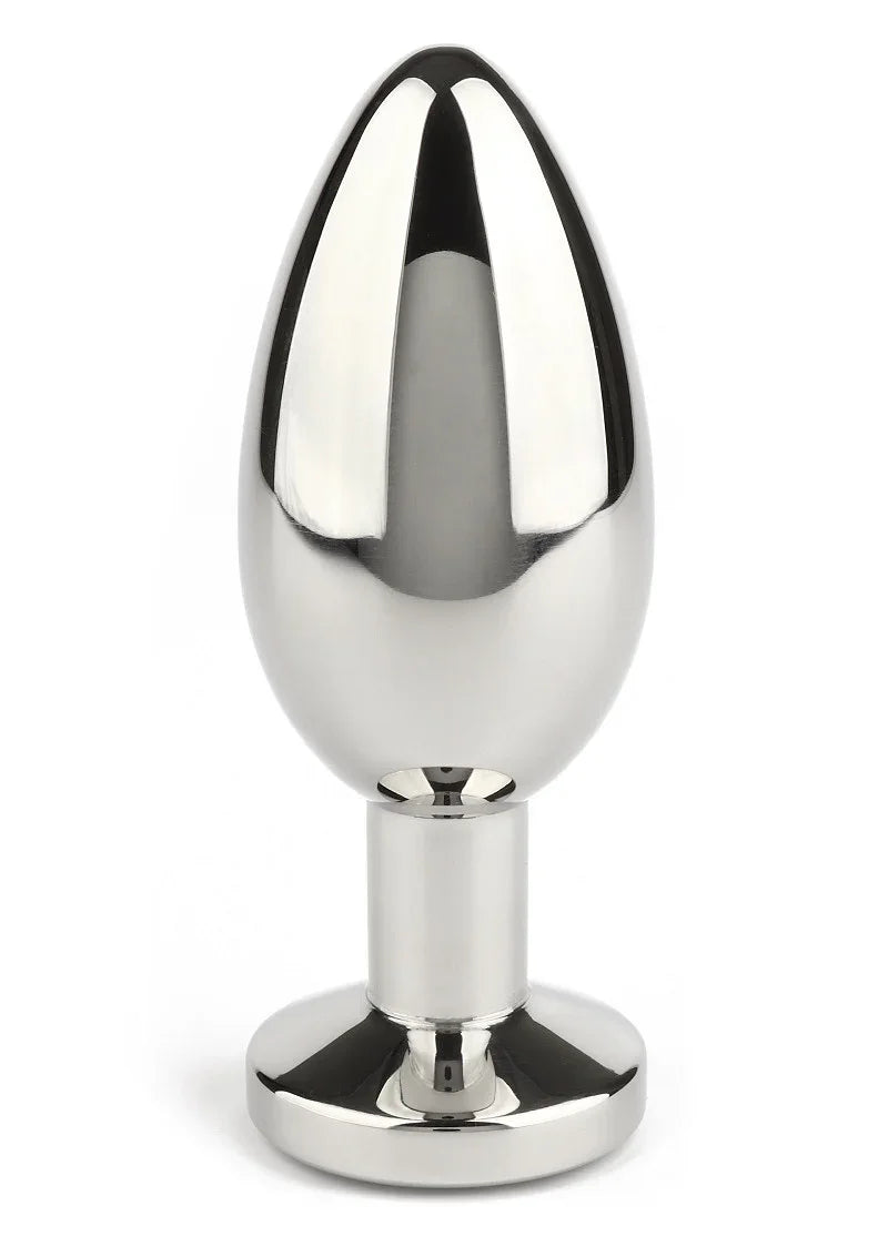 Mr. Steel Jewled Butt Plug Large (Black) - Happytoys Sexshop: Toys for Feeling Happy & Easy 😊 - Discreet geleverd