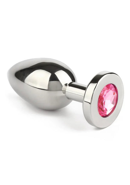 Mr. Steel Jewled Butt Plug Medium (Pink) - Happytoys Sexshop: Toys for Feeling Happy & Easy 😊 - Discreet geleverd