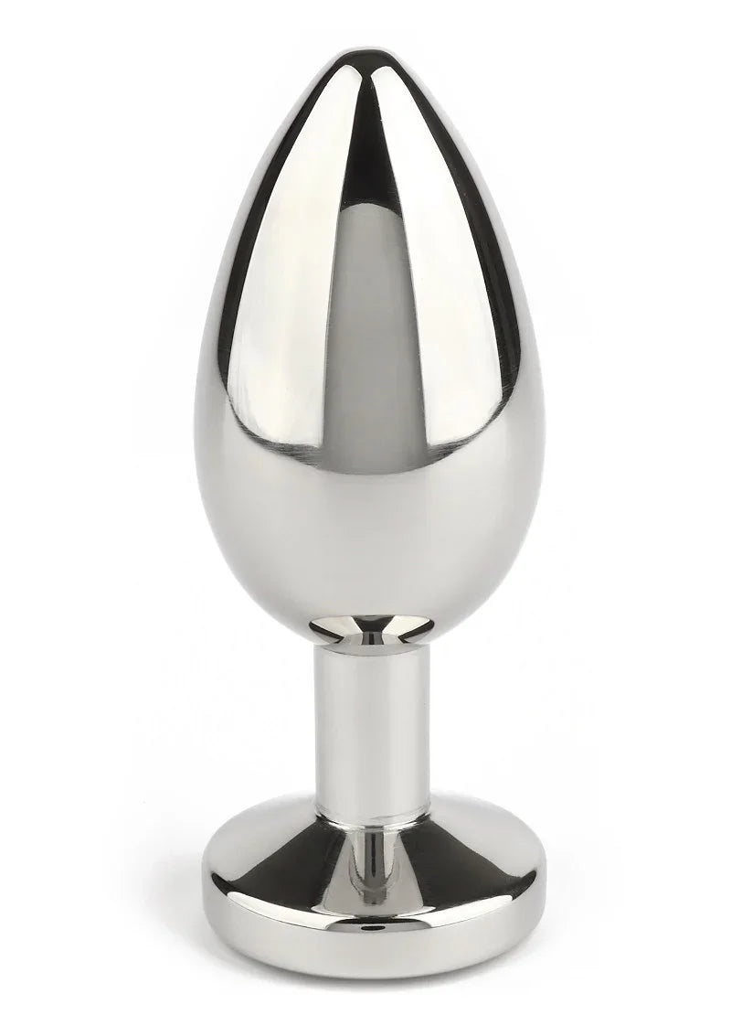 Mr. Steel Jewled Butt Plug Medium (Pink) - Happytoys Sexshop: Toys for Feeling Happy & Easy 😊 - Discreet geleverd