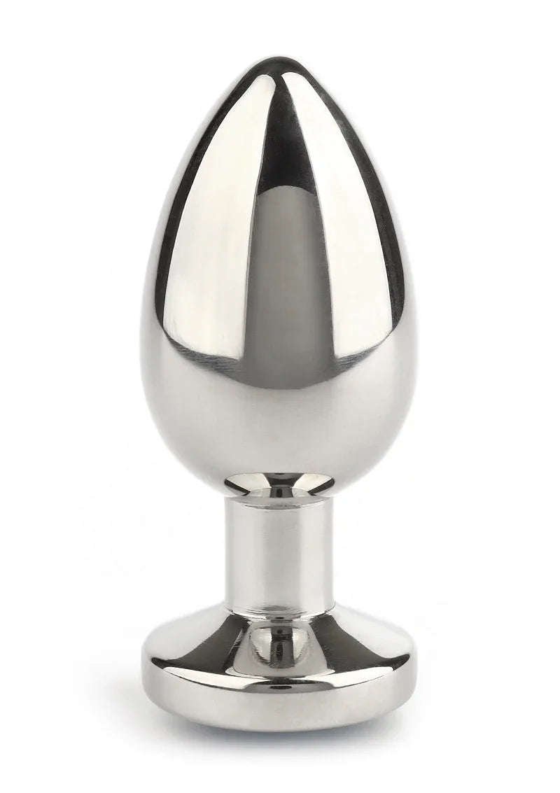 Mr. Steel Jewled Butt Plug Small (Aqua) - Happytoys Sexshop: Toys for Feeling Happy & Easy 😊 - Discreet geleverd