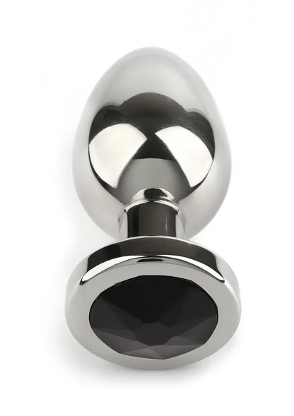 Mr. Steel Jewled Butt Plug Small (Black) - Happytoys Sexshop: Toys for Feeling Happy & Easy 😊 - Discreet geleverd