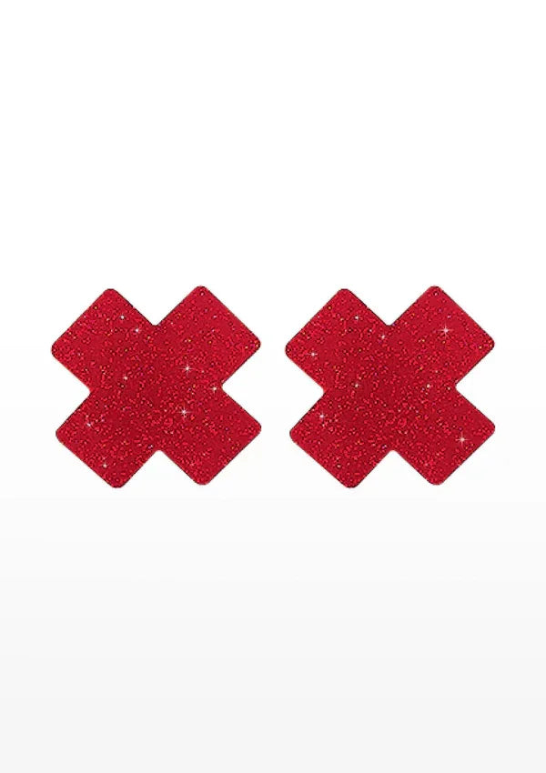 Nipple X Covers Red by Taboom - Happytoys Sexshop: Toys for Feeling Happy & Easy 😊 - Discreet geleverd