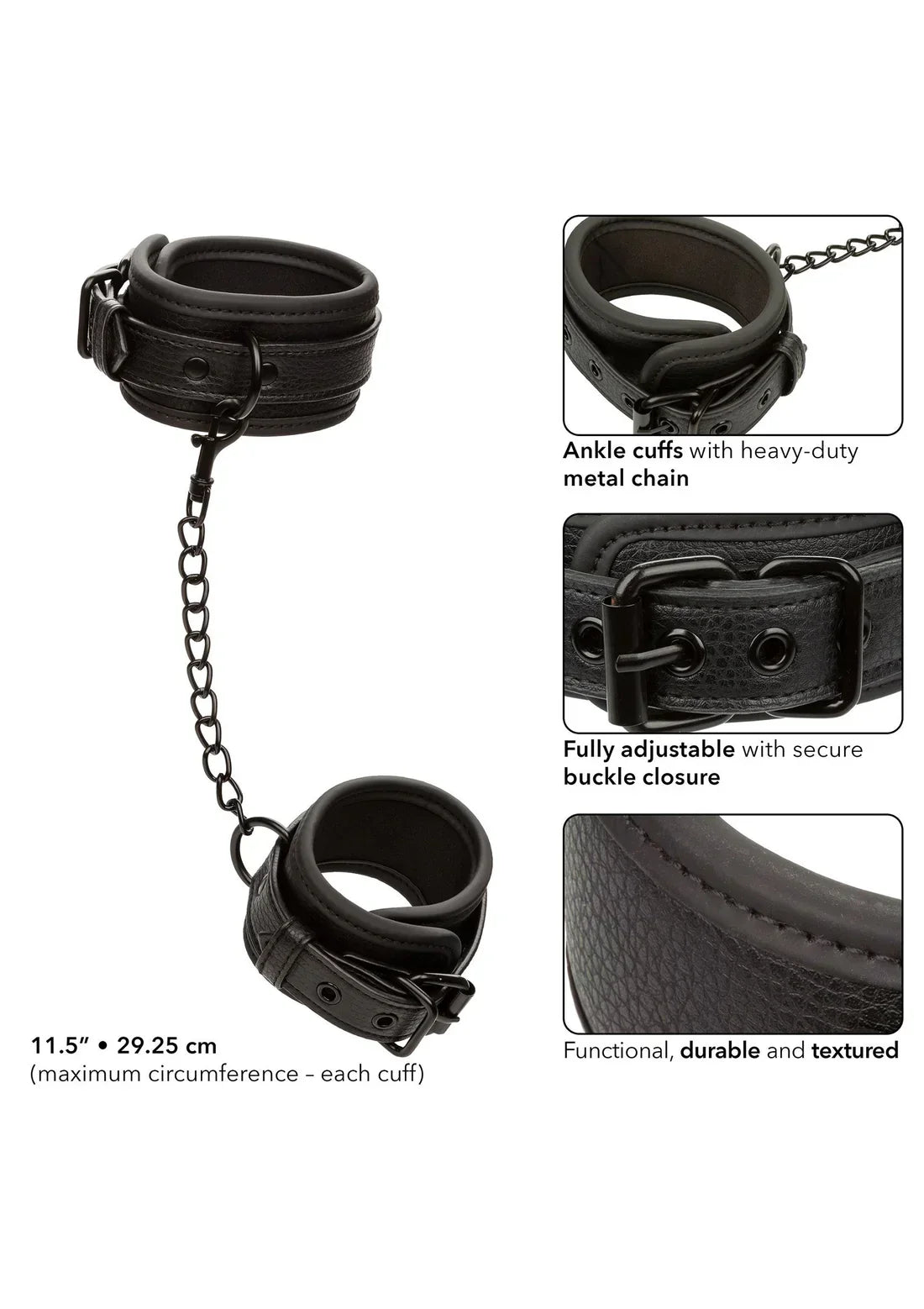 Nocturnal Ankle Cuffs by CalExotics - Happytoys Sexshop: Toys for Feeling Happy & Easy 😊 - Discreet geleverd
