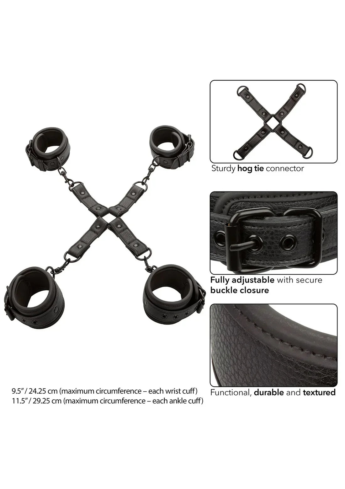 Nocturnal Hog Tie by CalExotics - Happytoys Sexshop: Toys for Feeling Happy & Easy 😊 - Discreet geleverd