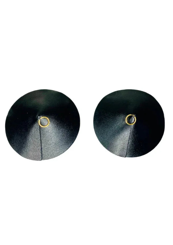 PU Leather Nipple Covers Ring by Kinky Diva - Happytoys Sexshop: Toys for Feeling Happy & Easy 😊 - Discreet geleverd