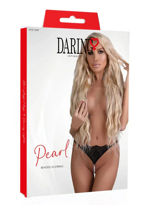 Pearl beaded g-string by Daring Intimates - Happytoys Sexshop: Toys for Feeling Happy & Easy 😊 - Discreet geleverd