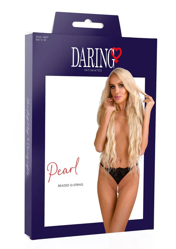 Pearl beaded g-string by Daring Intimates - Happytoys Sexshop: Toys for Feeling Happy & Easy 😊 - Discreet geleverd