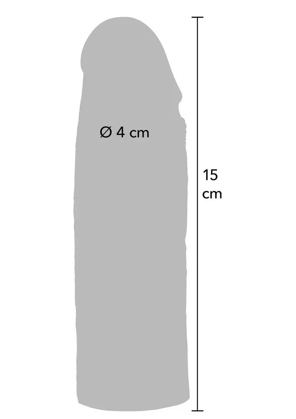 Penis Sleeve Liquid Silicone 15 cm by Hidden Desire - Happytoys Sexshop: Toys for Feeling Happy & Easy 😊 - Discreet geleverd